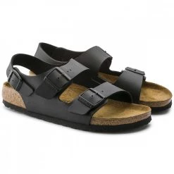 BIRKENSTOCK MILANO BLACK Nero 11 BIRKENSTOCK MILANO BLACK Nero -Tendenza Italia birkenstock 34793 milano black tutti sandali uomo 042591801 blk 4