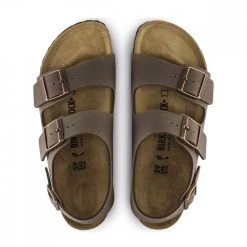 BIRKENSTOCK MILANO MOKA Marrone -Tendenza Italia birkenstock 634503 milano moka tutti sandali uomo 022007001 moka 3