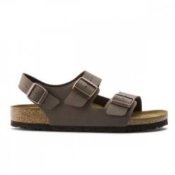 BIRKENSTOCK MILANO MOKA Marrone -Tendenza Italia birkenstock 634503 milano moka tutti sandali uomo 022007001 moka 5