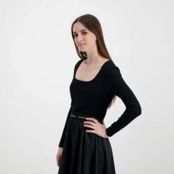 CALVIN KLEIN JEANS ABITO ELASTIC DRESS DONNA Nero -Tendenza Italia calvin klein jeans j20j217682 abito elastic dress donna casual donna 044968401 beh 5