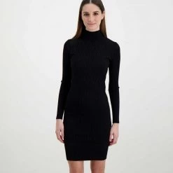 CALVIN KLEIN JEANS ABITO MANICA LUNGA DOLCEVITA DONNA Nero 9 CALVIN KLEIN JEANS ABITO MANICA LUNGA DOLCEVITA DONNA Nero -Tendenza Italia calvin klein jeans j20j217687 abito manica lunga dolcevita donna casual donna 044968601 beh 3