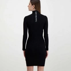 CALVIN KLEIN JEANS ABITO MANICA LUNGA DOLCEVITA DONNA Nero 10 CALVIN KLEIN JEANS ABITO MANICA LUNGA DOLCEVITA DONNA Nero -Tendenza Italia calvin klein jeans j20j217687 abito manica lunga dolcevita donna casual donna 044968601 beh 4