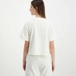 CALVIN KLEIN JEANS T-SHIRT CROP REPEAT LOGO DONNA Bianco -Tendenza Italia calvin klein jeans j20j217709 t shirt cropp repeat logo donna casual donna 044968901 yas 4