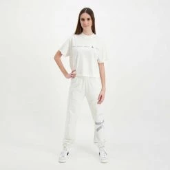 CALVIN KLEIN JEANS T-SHIRT CROP REPEAT LOGO DONNA Bianco -Tendenza Italia calvin klein jeans j20j217709 t shirt cropp repeat logo donna casual donna 044968901 yas 6