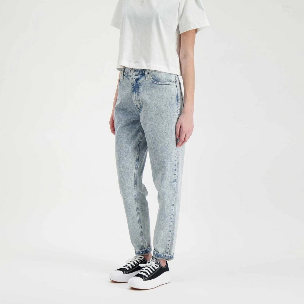 CALVIN KLEIN JEANS JEANS MOM DONNA Azzurro 6 CALVIN KLEIN JEANS JEANS MOM DONNA Azzurro - immagine 4