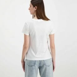 CALVIN KLEIN JEANS T-SHIRT MONOGRAM LOGO DONNA Bianco -Tendenza Italia calvin klein jeans j20j217902 t shirt monogram logo donna casual donna 044970501 yaf 3