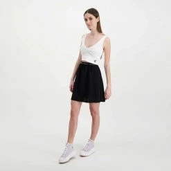 CALVIN KLEIN JEANS TOP RIB CROP DONNA Bianco -Tendenza Italia calvin klein jeans j20j218334 top rib crop donna casual donna 044971801 yaf 6