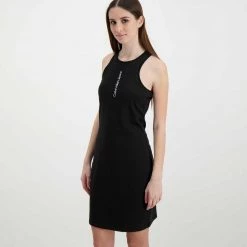 CALVIN KLEIN JEANS ABITO FADED LOGO TANK DONNA DONNA Nero -Tendenza Italia calvin klein jeans j20j218409 abito faded logo tank donna donna casual donna 044972101 beh 3