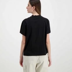 CALVIN KLEIN JEANS T-SHIRT STACKED LOGO LOOSE DONNA Nero -Tendenza Italia calvin klein jeans j20j218708 t shirt stacked logo loose donna casual donna 044973001 beh 3