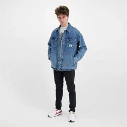 CALVIN KLEIN JEANS GIACCA OVERSHIRT DENIM Blu 13 CALVIN KLEIN JEANS GIACCA OVERSHIRT DENIM Blu -Tendenza Italia calvin klein jeans j30j3197999 giacca over shirt denim giacconi uomo 044625201 1a4 6