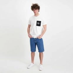 CALVIN KLEIN JEANS BERMUDA IN DENIM REGULAR Blu -Tendenza Italia calvin klein jeans j30j320530 bermuda in denim regular casual uomo 044627601 1a4 6