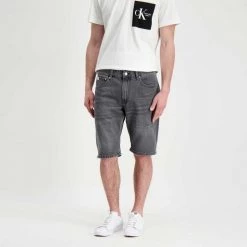 CALVIN KLEIN JEANS BERMUDA IN DENIM REGULAR Nero -Tendenza Italia calvin klein jeans j30j320532 bermuda in denim regular casual uomo 044627701 1by 4