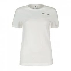CHAMPION T-SHIRT LOGO PICCOLO DONNA Bianco