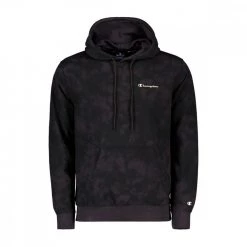 CHAMPION FELPA CON CAPPUCCIO TIE DYE Nero