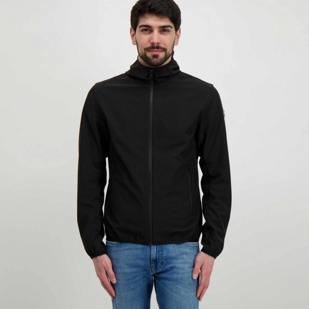 COLMAR ORIGINALS GIACCA CON CAPPUCCIO IN SOFTSHELL Nero 5 COLMAR ORIGINALS GIACCA CON CAPPUCCIO IN SOFTSHELL Nero - immagine 3