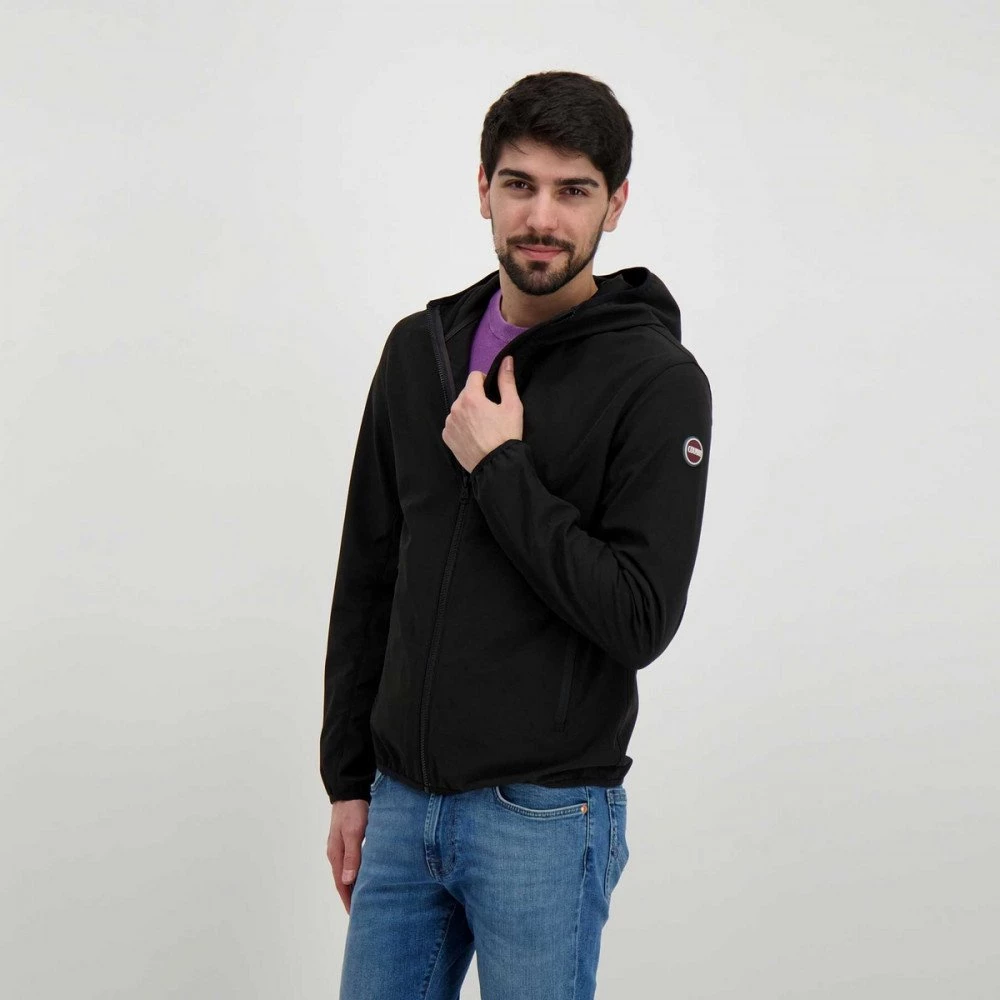 COLMAR ORIGINALS GIACCA CON CAPPUCCIO IN SOFTSHELL Nero 7 COLMAR ORIGINALS GIACCA CON CAPPUCCIO IN SOFTSHELL Nero - immagine 5