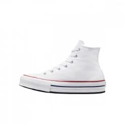 CONVERSE CHUCK TAYLOR ALL STAR HI PLATFORM BAMBINA Bianco -Tendenza Italia converse 372860c chuck taylor all star hi platform bambina tutte sneaker bambino 044450801 wht 5
