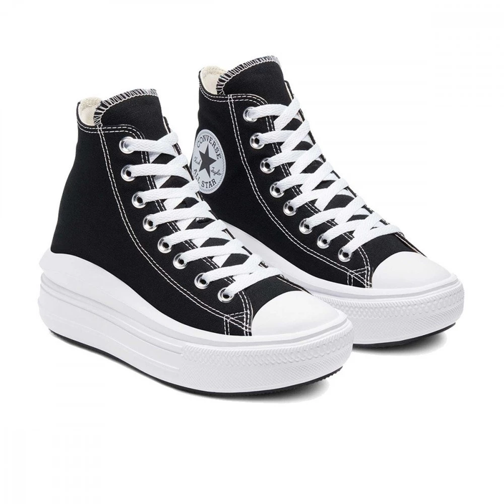 CONVERSE CHUCK TAYLOR ALL STAR MOVE HI TOP DONNA Nero 4 CONVERSE CHUCK TAYLOR ALL STAR MOVE HI TOP DONNA Nero - immagine 2