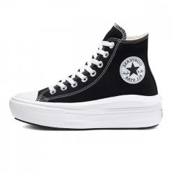 CONVERSE CHUCK TAYLOR ALL STAR MOVE HI TOP DONNA Nero 10 CONVERSE CHUCK TAYLOR ALL STAR MOVE HI TOP DONNA Nero -Tendenza Italia converse 568497c chuck taylor all star move hi donna tutte sneaker donna 041013301 blwh 4