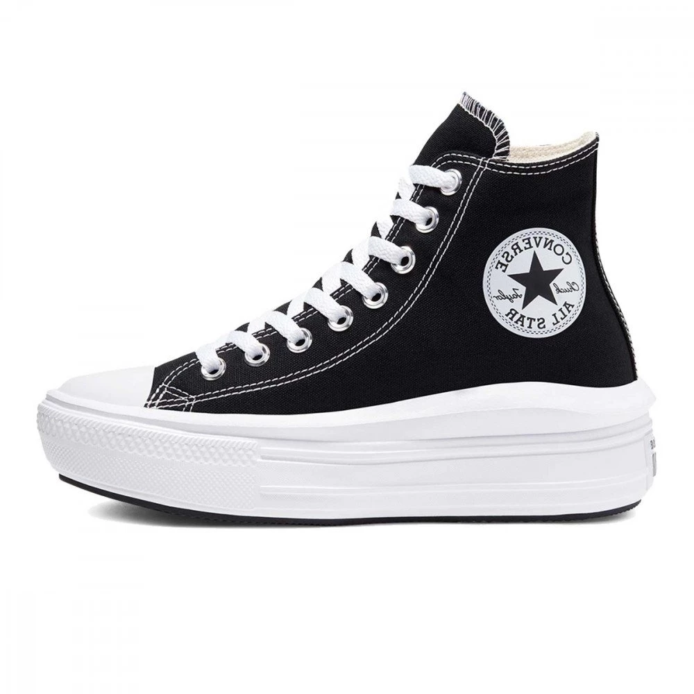 CONVERSE CHUCK TAYLOR ALL STAR MOVE HI TOP DONNA Nero 6 CONVERSE CHUCK TAYLOR ALL STAR MOVE HI TOP DONNA Nero - immagine 4