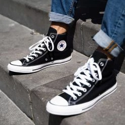 CONVERSE CHUCK TAYLOR ALL STAR HI NERE Nero -Tendenza Italia converse x m9160 chuck taylor all star hi nere tutte sneaker uomo 013522901 blk 2