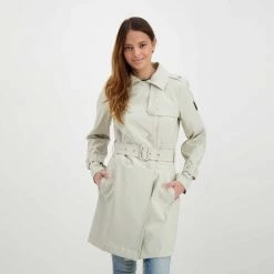 DEKKER TRENCH DORAG NEM DONNA Beige -Tendenza Italia dekker ded019501181751 trench dorag nem donna giacconi donna 044628701 388 5