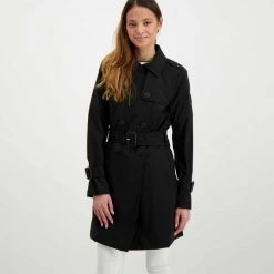 DEKKER TRENCH DORAG NEM DONNA Nero -Tendenza Italia dekker ded019501181751 trench dorag nem donna giacconi donna 044628801 ner 3