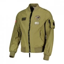 DEKKER BOMBER CON PATCH SKRULL Verde