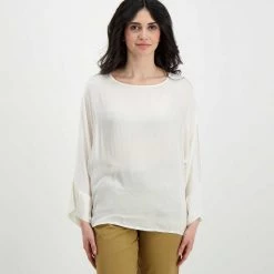 DIXIE BLUSA MANICHE SVASATE DONNA Bianco -Tendenza Italia dixie c885t017 blusa maniche svasate donna casual donna 045470101 1143 3