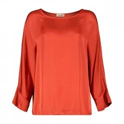 DIXIE BLUSA MANICHE SVASATE DONNA Arancio