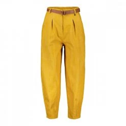 DIXIE PANTALONI BALLOON CON CINTURA DONNA Giallo