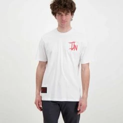 DOLLY NOIRE T-SHIRT ROSSA PRIMAVERA Bianco -Tendenza Italia dolly noire pe22 t shirt rossa primavera street style uomo 044715401 02 3