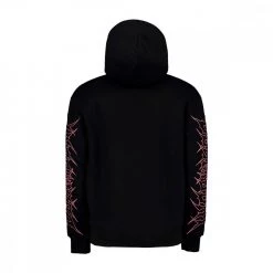 DOOMSDAY FELPA CON CAPPUCCIO GRAFF PUNK EMBROIDERED Nero -Tendenza Italia doomsday hdy0084 felpa con cappuccio graff punk embroidered street style uomo 043389401 blk 3