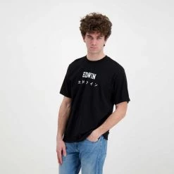 T-SHIRT EDWIN JAPAN Nero 10 T-SHIRT EDWIN JAPAN Nero -Tendenza Italia edwin 45mc0000272 t shirt edwin japan casual uomo 044629801 8967 4