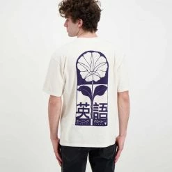 EDWIN T-SHIRT EARLY CALL Bianco -Tendenza Italia edwin 45mc0000308 t shirt early call casual uomo 044630101 whw67 4