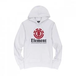 ELEMENT FELPA CON CAPPUCCIO VERTICAL Bianco