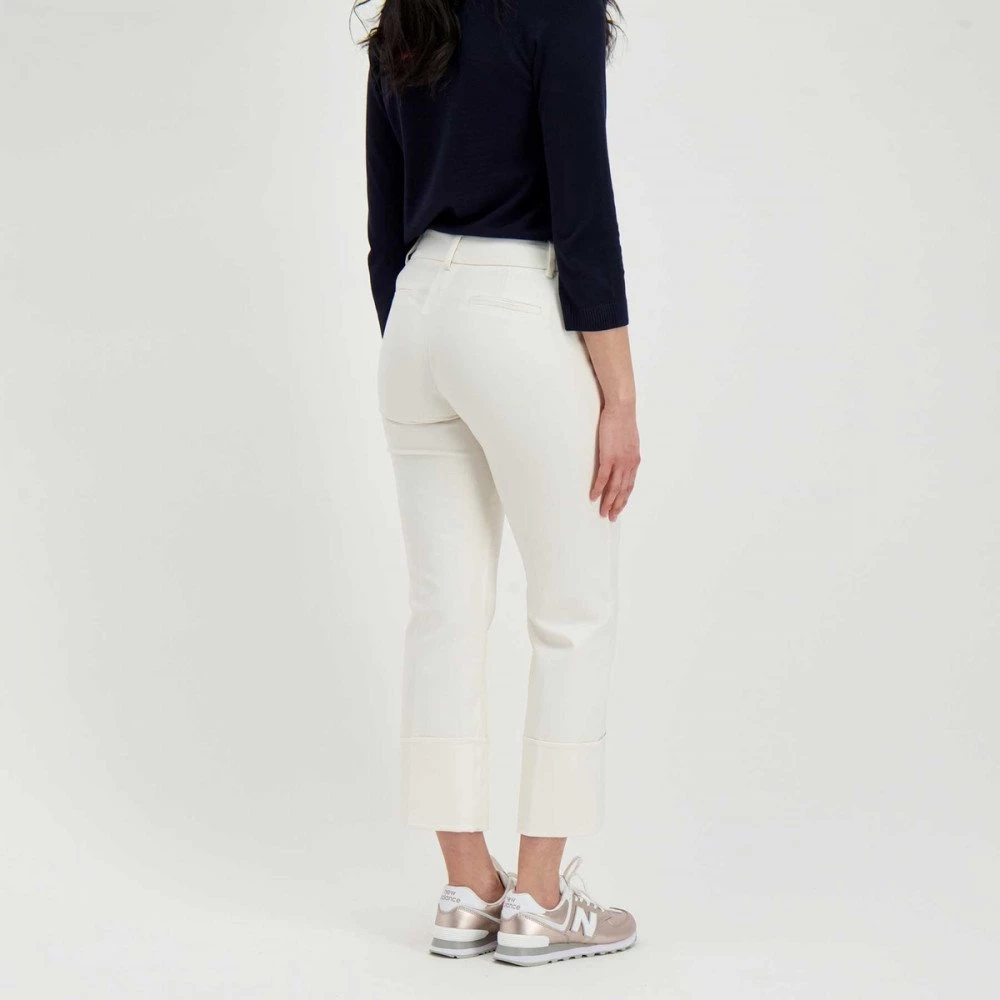 EMME MARELLA PANTALONI TROMBETTA COSIMO DONNA Bianco 7 EMME MARELLA PANTALONI TROMBETTA COSIMO DONNA Bianco - immagine 5