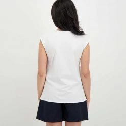 EMME MARELLA CAMICIA SMANICATA LINO COTONE DIRITTO DONNA 11 EMME MARELLA CAMICIA SMANICATA LINO COTONE DIRITTO DONNA -Tendenza Italia emme marella diritto camicia smanicata lino cotone diritto donna casual donna 044638601 001 4