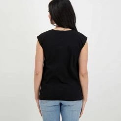 EMME MARELLA CAMICIA SMANICATA LINO COTONE DIRITTO DONNA Nero 11 EMME MARELLA CAMICIA SMANICATA LINO COTONE DIRITTO DONNA Nero -Tendenza Italia emme marella diritto camicia smanicata lino cotone diritto donna casual donna 044638701 006 4