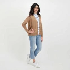 EMME MARELLA CARDIGAN IN VISCOSA FABIOLA DONNA Marrone -Tendenza Italia emme marella fabiola cardigan in viscosa fabiola donna casual donna 044639201 004 6