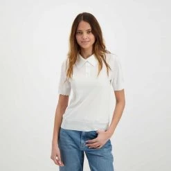 EMME MARELLA POLO IN FILO FLO DONNA Bianco 12 EMME MARELLA POLO IN FILO FLO DONNA Bianco -Tendenza Italia emme marella flo polo in filo flo donna casual donna 044639601 001 5