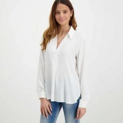 EMME MARELLA CAMICIA MISTO SETA ISIDE DONNA Bianco -Tendenza Italia emme marella iside camicia misto seta iside donna casual donna 044641201 001 3