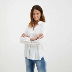 EMME MARELLA CAMICIA MISTO SETA ISIDE DONNA Bianco -Tendenza Italia emme marella iside camicia misto seta iside donna casual donna 044641201 001 5