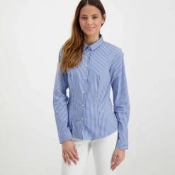 EMME MARELLA CAMICIA BASIC JOSE DONNA Bianco, Blu -Tendenza Italia emme marella jose camicia basic jose donna casual donna 044641501 007 3