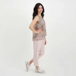 EMME MARELLA BLUSA SMANICATA IN CREPE LETTRE DONNA -Tendenza Italia emme marella letrre blusa smanicata in crepe lettre donna casual donna 044641601 002 6