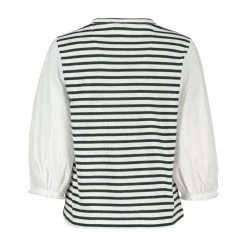 EMME MARELLA T-SHIRT JERSEY MALGA DONNA Bianco, Blu -Tendenza Italia emme marella malga t shirt jersey malga donna casual donna 044642301 005 2