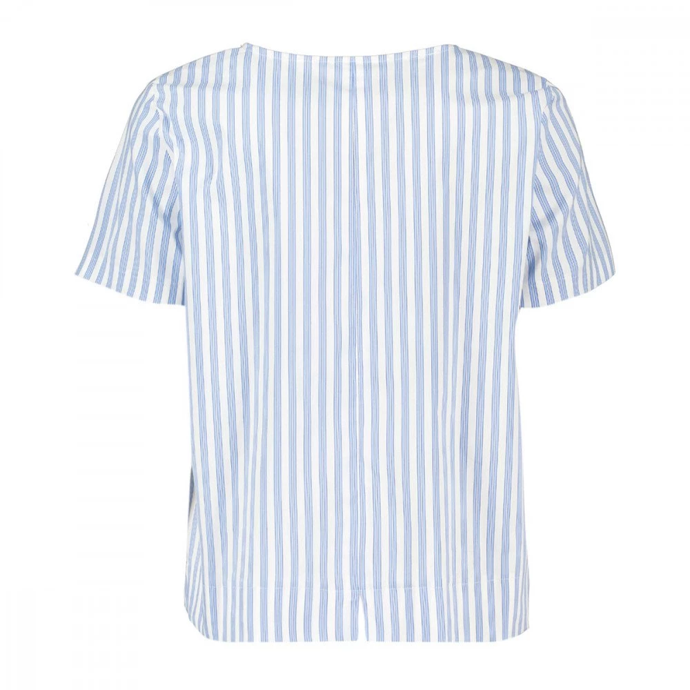 EMME MARELLA BLUSA IN POPLINE MIKI DONNA Azzurro, Bianco 4 EMME MARELLA BLUSA IN POPLINE MIKI DONNA Azzurro, Bianco - immagine 2