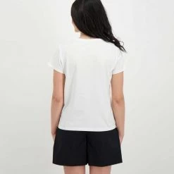 EMME MARELLA T-SHIRT CON STAMPA ORIANA DONNA Bianco -Tendenza Italia emme marella oriana t shirt con stampa oriana donna casual donna 044643801 001 3