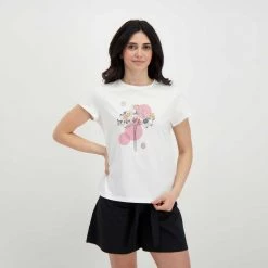 EMME MARELLA T-SHIRT CON STAMPA ORIANA DONNA Bianco -Tendenza Italia emme marella oriana t shirt con stampa oriana donna casual donna 044643801 001 4