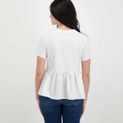 EMME MARELLA T-SHIRT BALZA RACER DONNA Bianco -Tendenza Italia emme marella racer t shirt balza racer donna casual donna 044644401 001 4